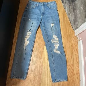 Wild Fable high rise ripped mom jeans